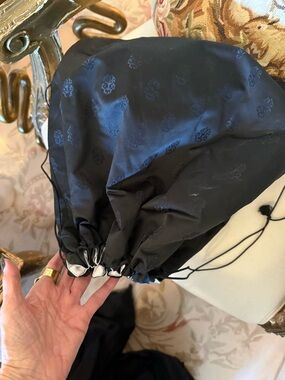 Chrome Hearts Black Drawstring Satchel bag